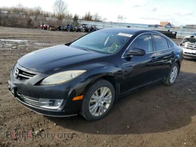 2009 Mazda 6 6 I, черный — VIN 1YVHP82A395M38475, Copart