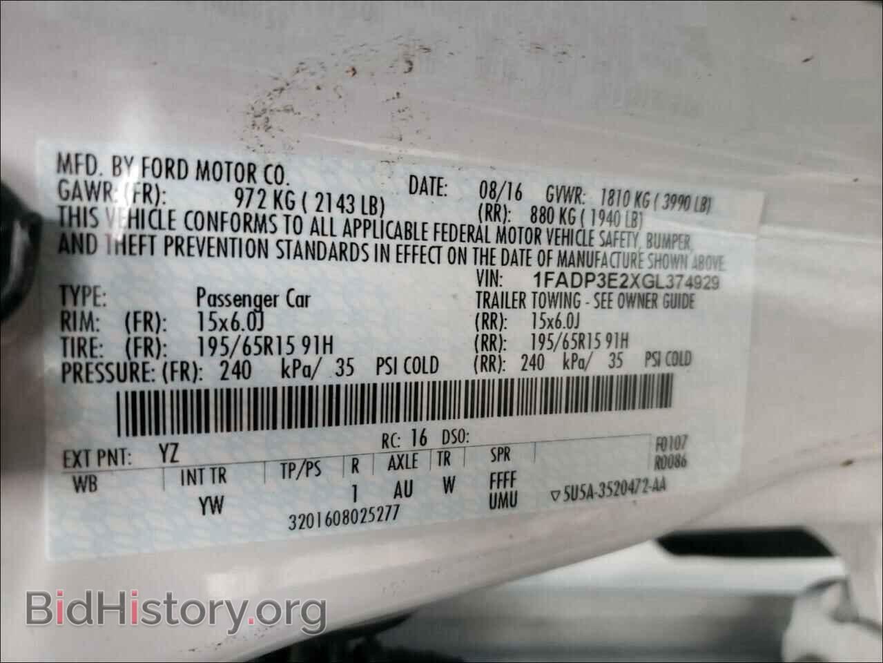 2016 FORD FOCUS - VIN: 1FADP3E2XGL374929 - Photo 10
