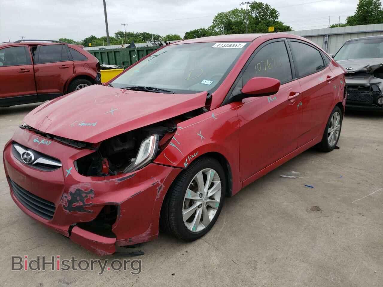 2014 HYUNDAI ACCENT - VIN: KMHCU4AE3EU735568 - Фото 2