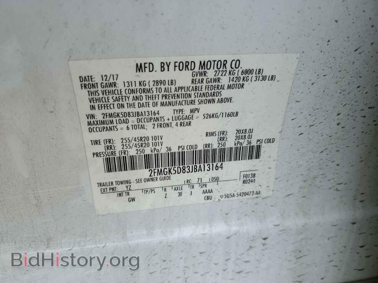 2018 FORD FLEX - VIN: 2FMGK5D83JBA13164 - Photo 13