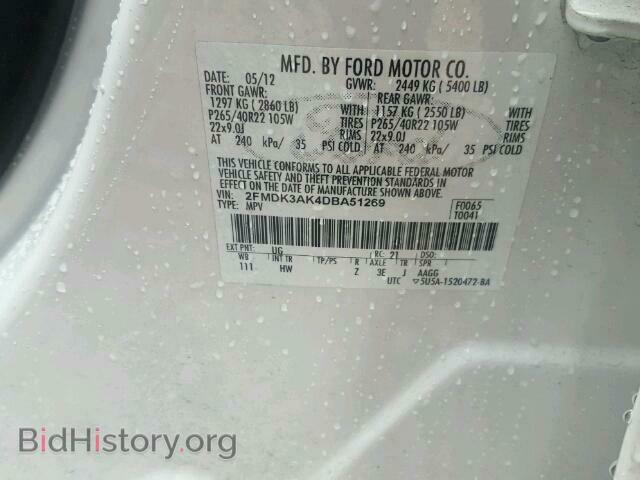 2013 FORD EDGE - VIN: 2FMDK3AK4DBA51269 - Фото 10