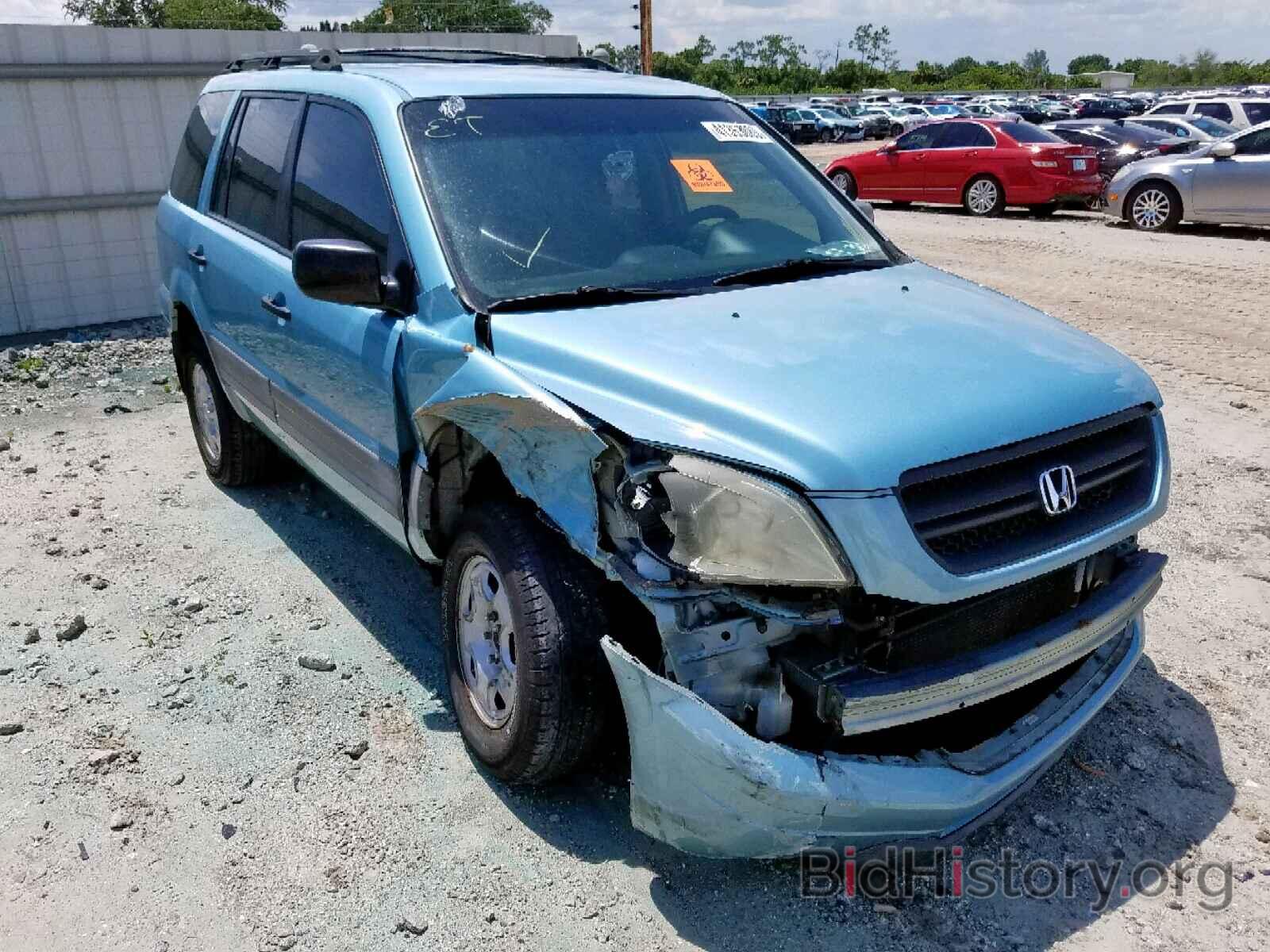 Photo 2HKYF18173H613101 - HONDA PILOT LX 2003