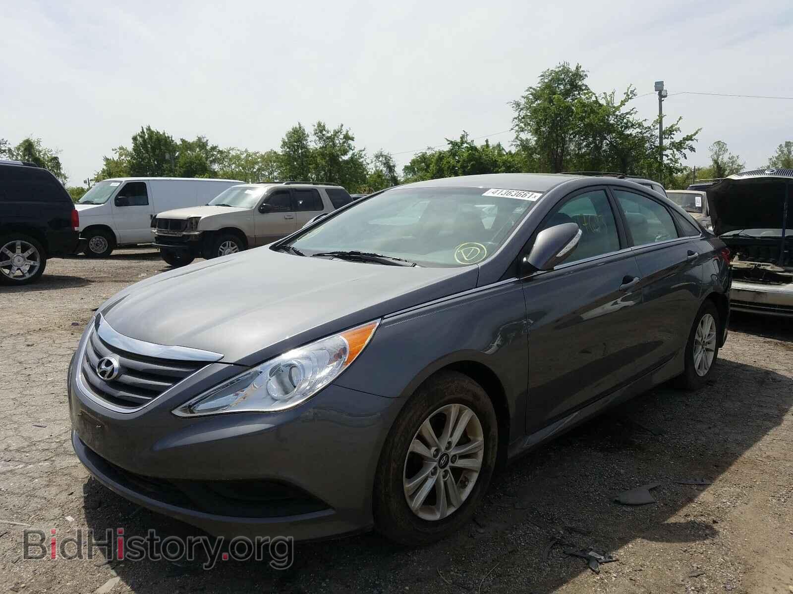 2014 HYUNDAI SONATA - VIN: 5NPEB4AC9EH831295 - Фото 2