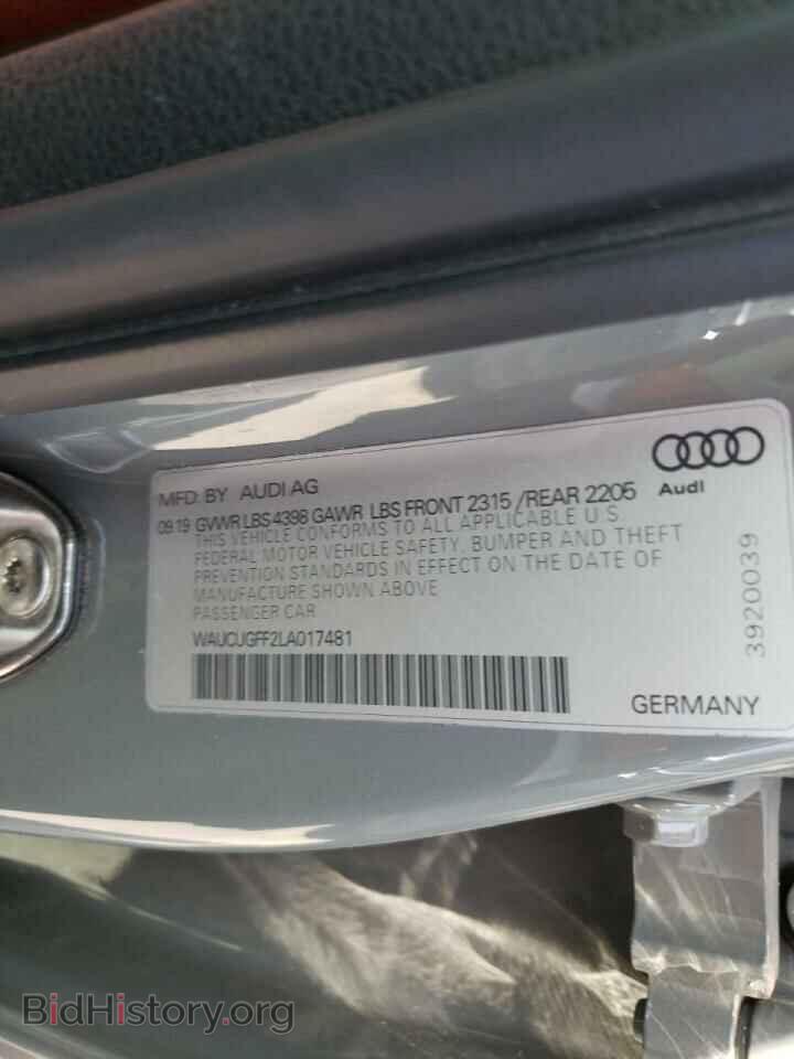 2020 AUDI A3 - VIN: WAUCUGFF2LA017481 - Photo 10