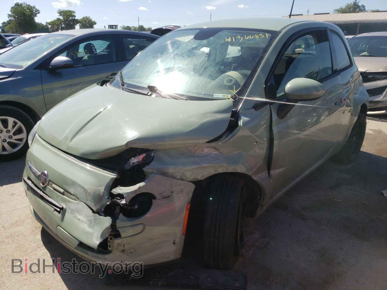 2015 FIAT 500 - VIN: 3C3CFFAR6FT562111 - Фото 2
