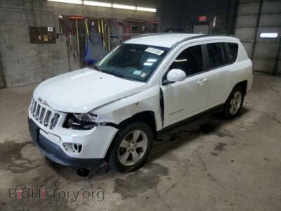 2014 Jeep COMPASS Latitude, белый — VIN 1C4NJDEB1ED643879, Copart