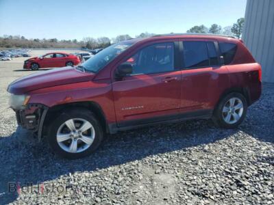 2015 Jeep COMPASS Sport, бордовый — VIN 1C4NJCBB3FD186752, Copart
