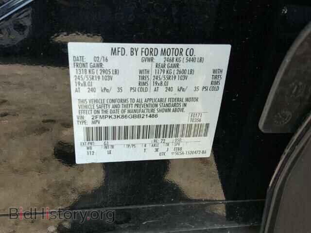 2016 FORD EDGE - VIN: 2FMPK3K86GBB21486 - Фото 10