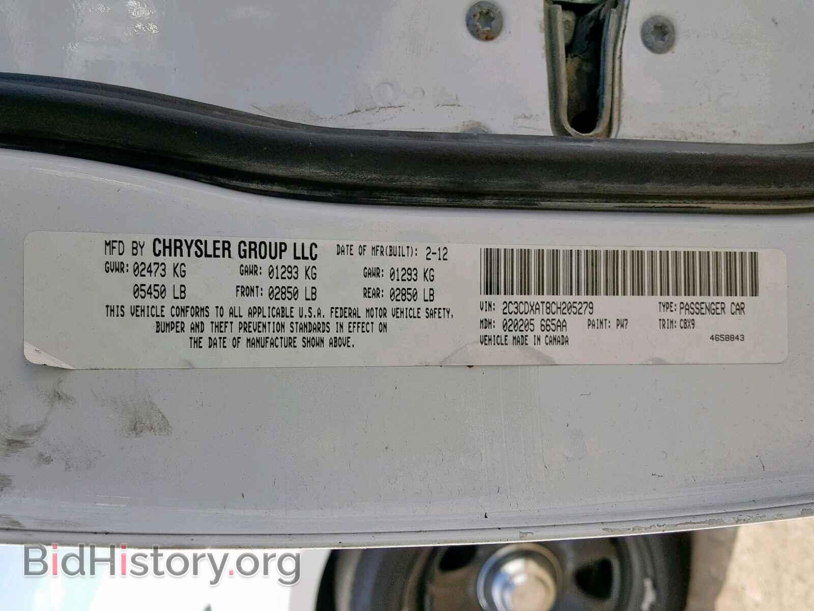 2012 DODGE CHARGER - VIN: 2C3CDXAT8CH205279 - Фото 10