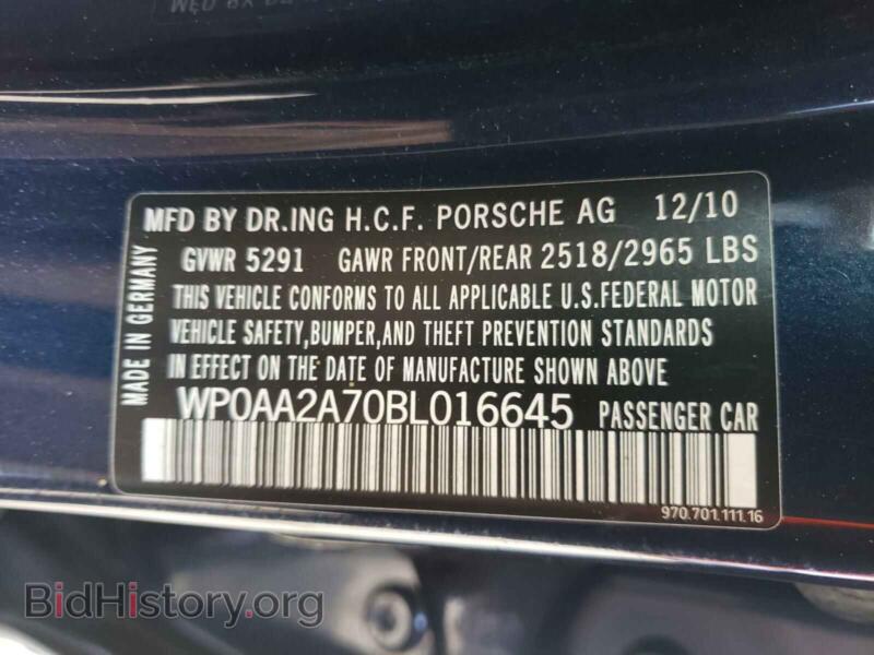 2011 Porsche PANAMERA (VIN WP0AA2A70BL016645) — photo 10 of 10