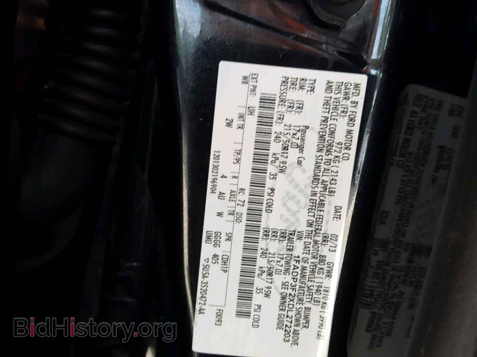 2013 FORD FOCUS - VIN: 1FADP3F2XDL272203 - Фото 10