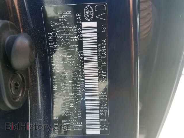 2012 TOYOTA COROLLA - VIN: 2T1BU4EE5CC772951 - Фото 10