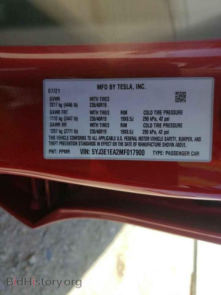 2021 TESLA MODEL 3 - VIN: 5YJ3E1EA2MF017900 - Photo 10