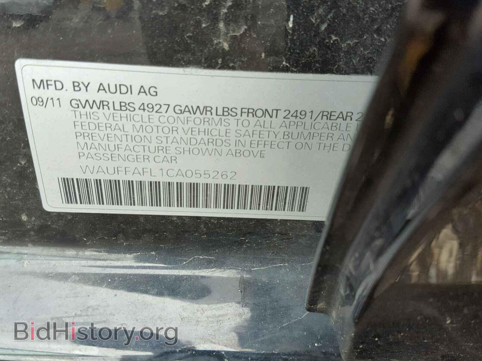 2012 AUDI A4 - VIN: WAUFFAFL1CA055262 - Фото 10