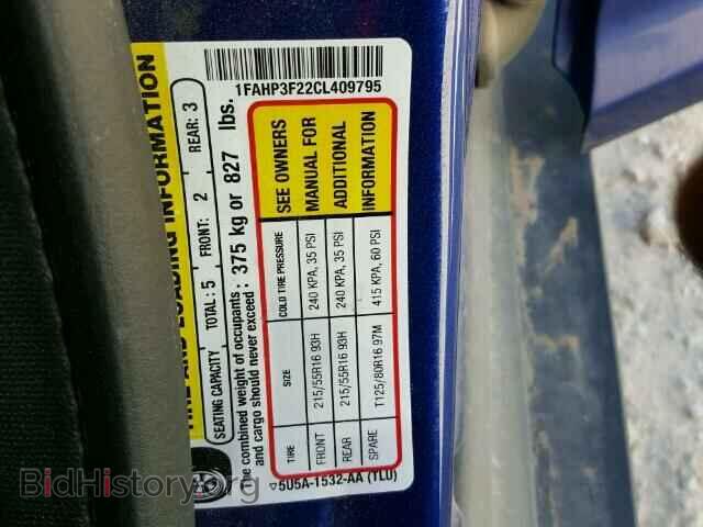 2012 FORD FOCUS - VIN: 1FAHP3F22CL409795 - Photo 10