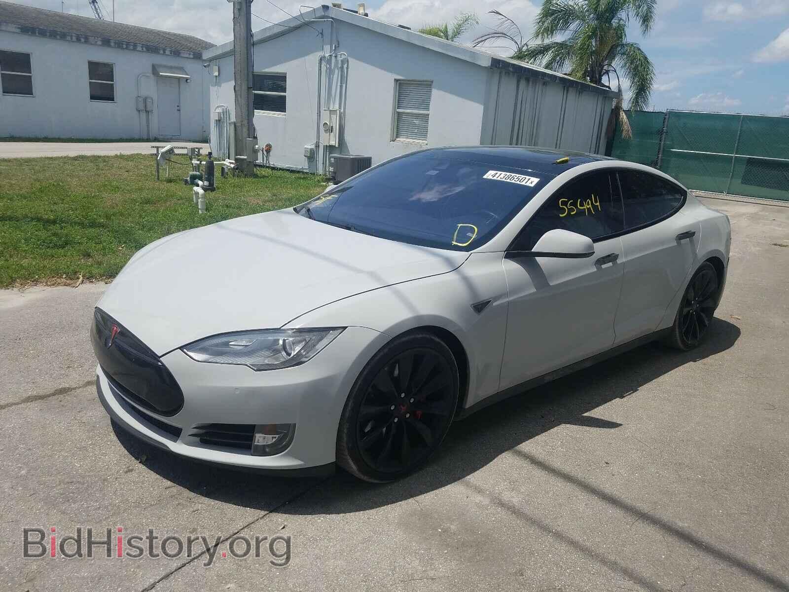 2015 TESLA MODEL S - VIN: 5YJSA1H45FF091845 - Фото 2