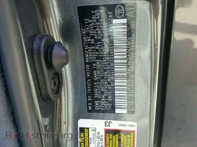 2012 TOYOTA COROLLA - VIN: 2T1BU4EE9CC849661 - Фото 10
