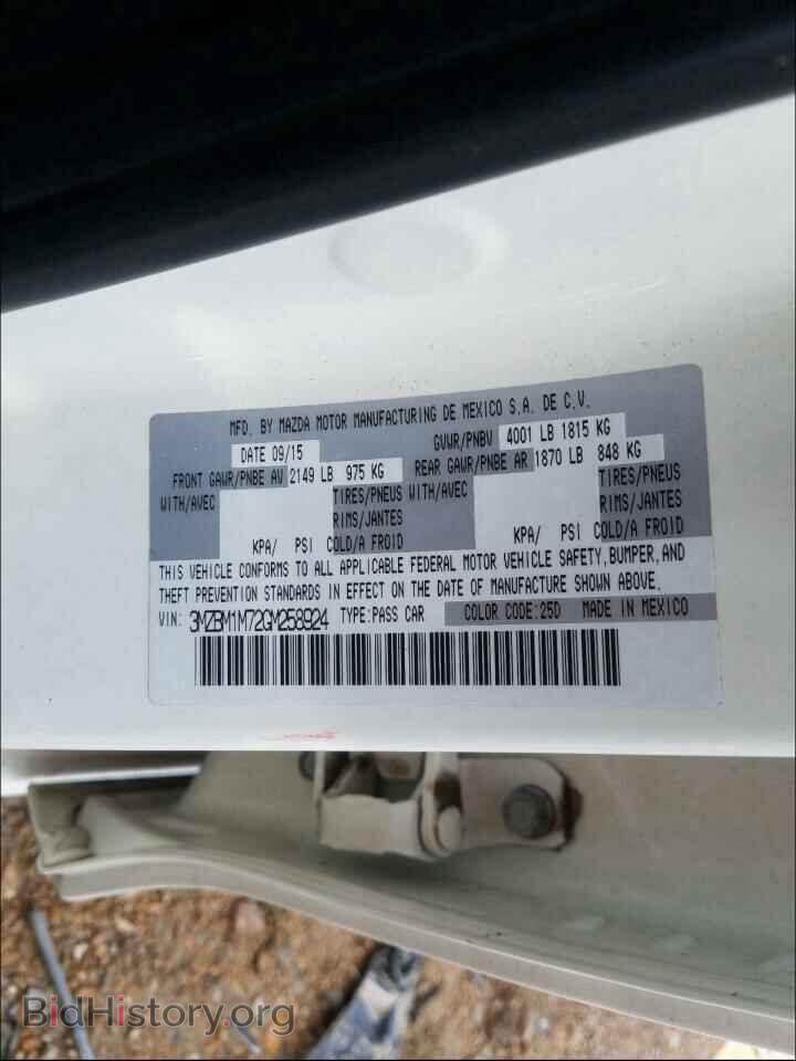 2016 MAZDA 3 - VIN: 3MZBM1M72GM258924 - Фото 10
