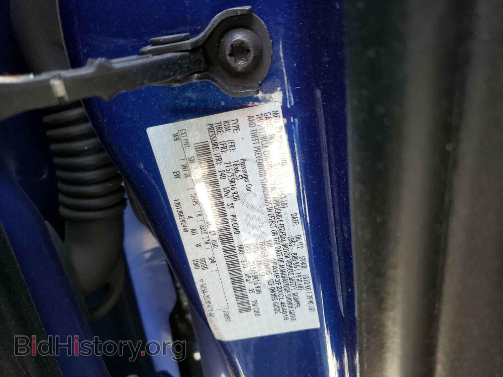 2012 FORD FOCUS - VIN: 1FAHP3F2XCL464818 - Фото 10