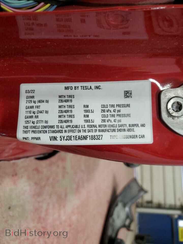 2022 TESLA MODEL 3 - VIN: 5YJ3E1EA6NF188327 - Photo 13