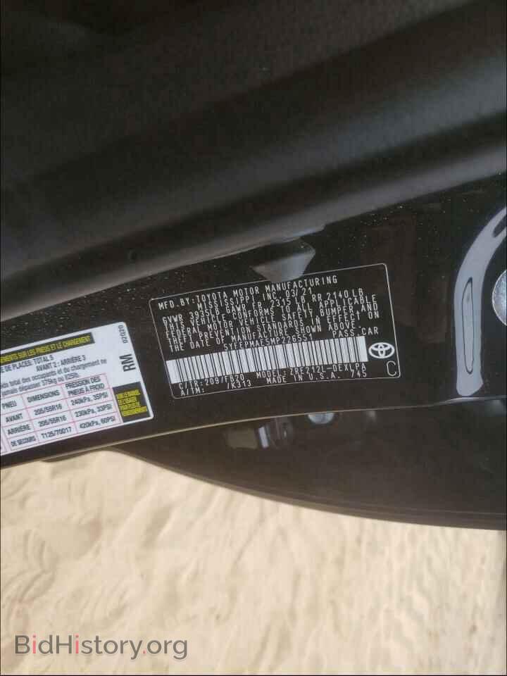 2021 TOYOTA COROLLA - VIN: 5YFEPMAE5MP226551 - Photo 10