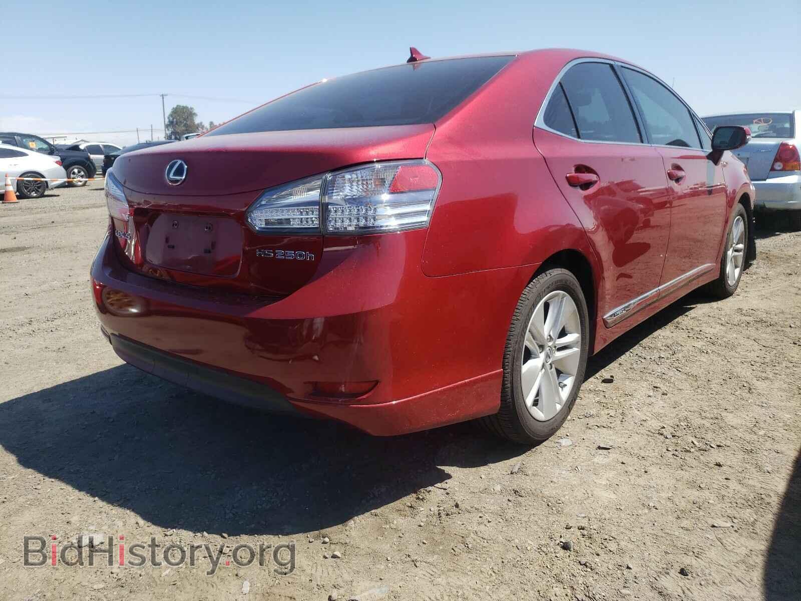 2010 LEXUS HS - VIN: JTHBB1BA3A2012677 - Фото 4