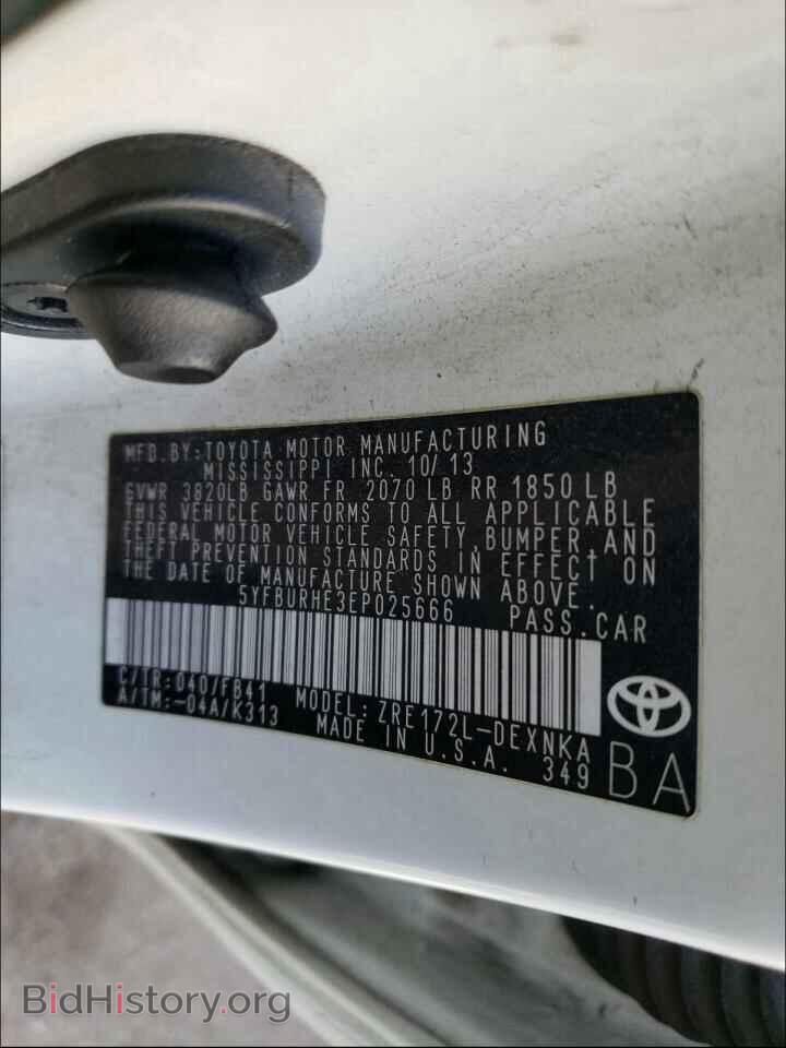2014 TOYOTA COROLLA - VIN: 5YFBURHE3EP025666 - Photo 10