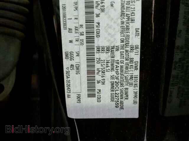 2012 FORD FOCUS - VIN: 1FAHP3F20CL227559 - Photo 10