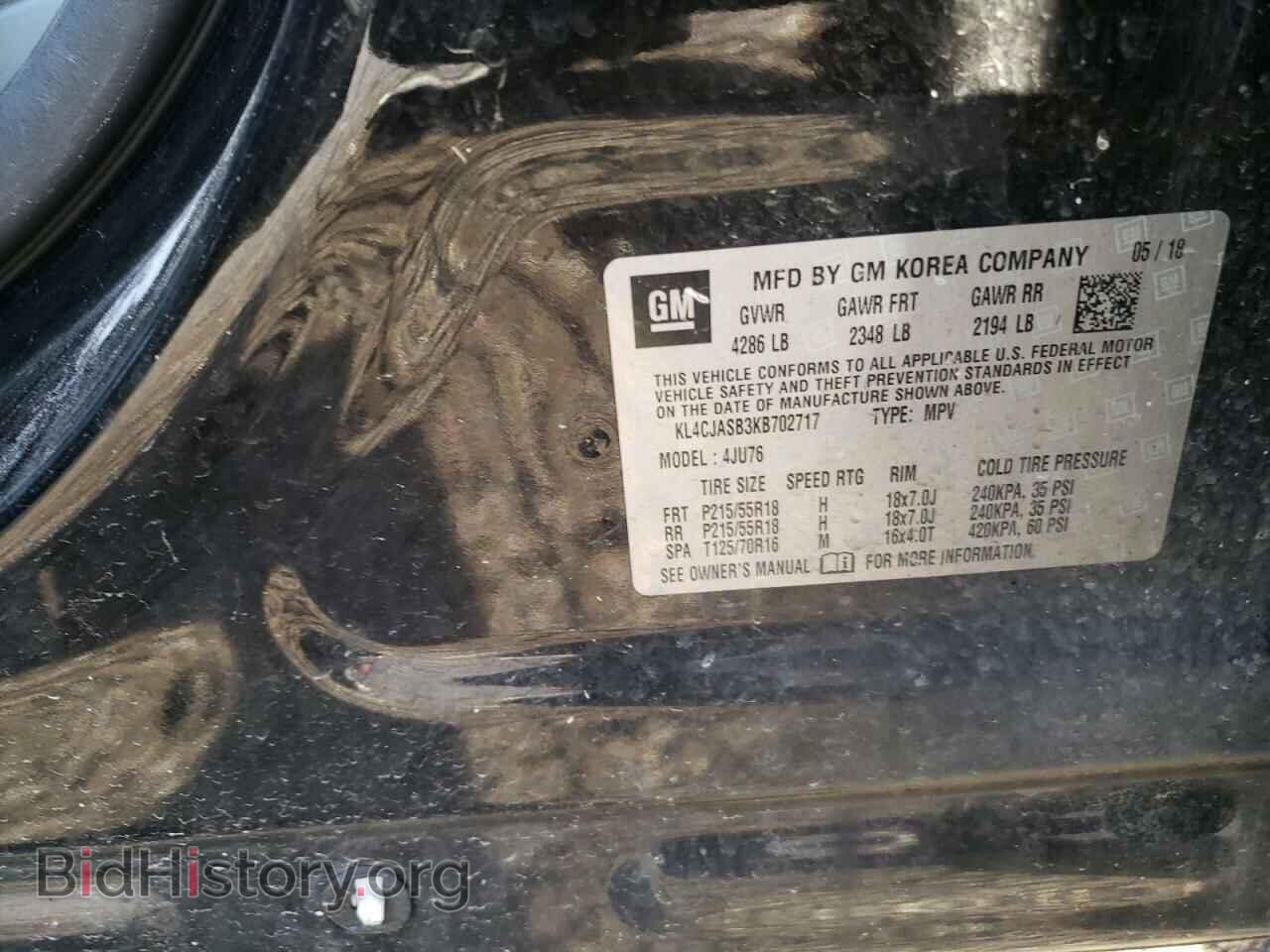 2019 BUICK ENCORE - VIN: KL4CJASB3KB702717 - Photo 13