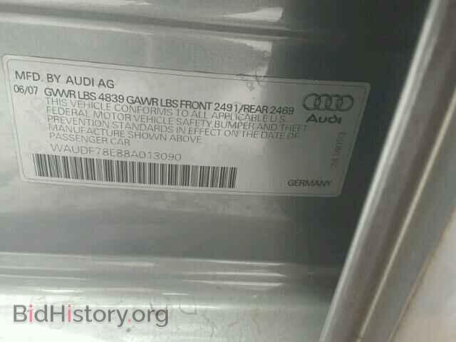 2008 AUDI A4 - VIN: WAUDF78E88A013090 - Photo 10