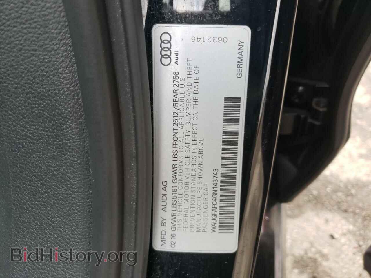 2016 AUDI A6 - VIN: WAUGFAFC4GN143743 - Фото 12