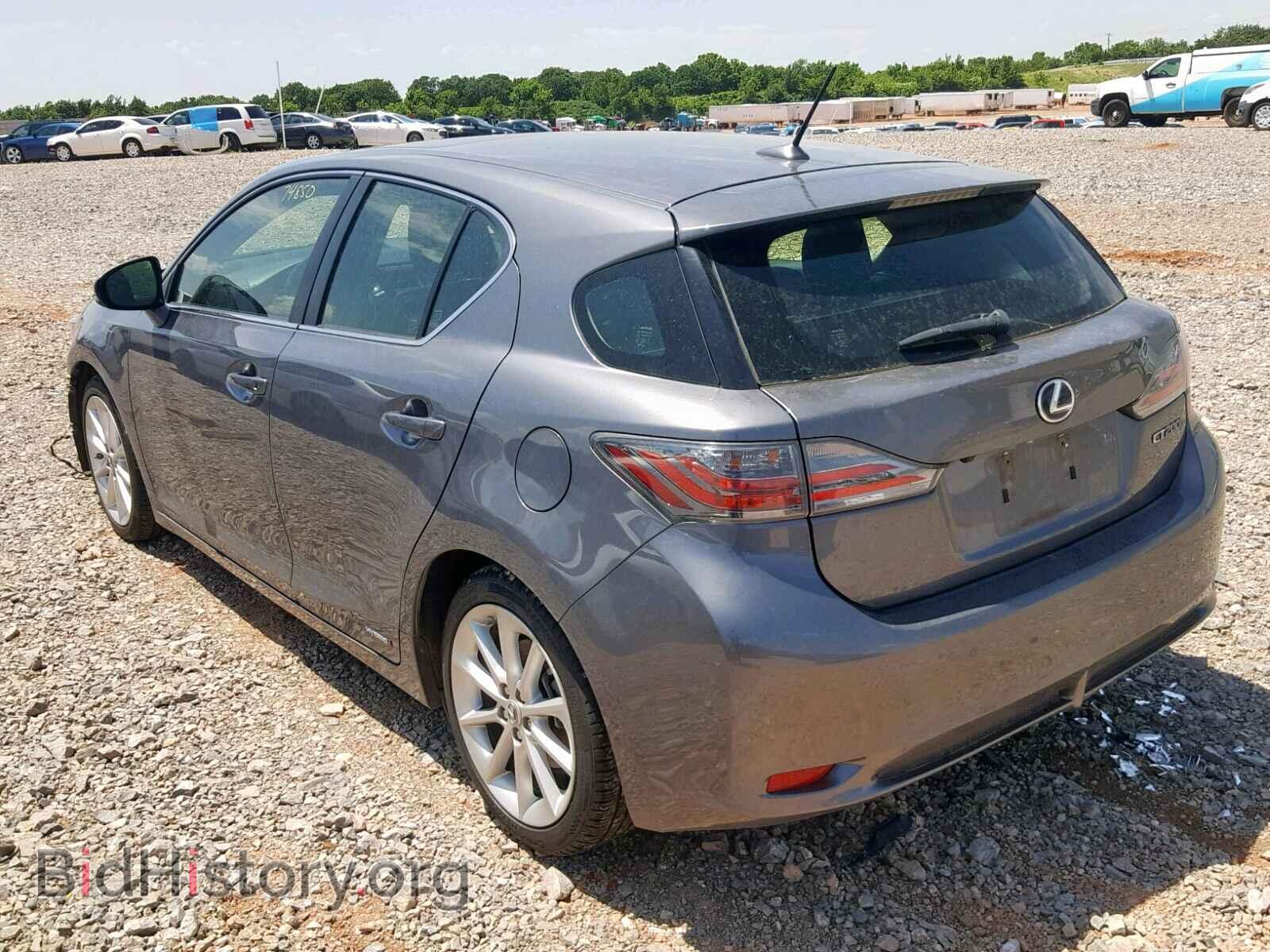 2012 LEXUS CT 200 - VIN: JTHKD5BH0C2059442 - Фото 3