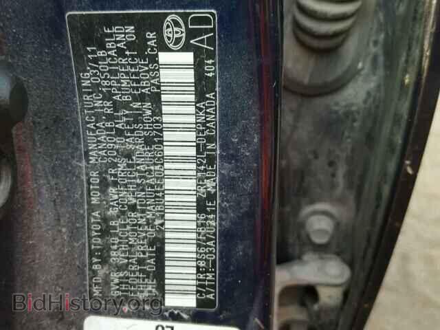 2011 TOYOTA COROLLA - VIN: 2T1BU4EE0BC601703 - Фото 10