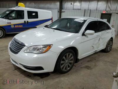 2013 Chrysler 200 Touring, белый — VIN 1C3CCBBB7DN516545, Copart