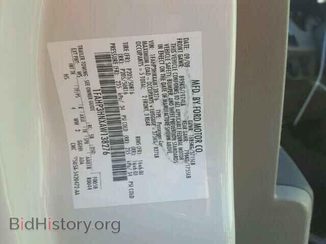 2010 FORD FOCUS - VIN: 1FAHP3HNXAW138276 - Фото 10