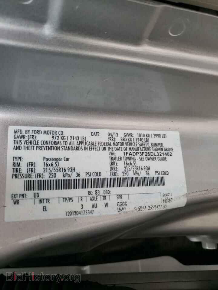 2013 FORD FOCUS - VIN: 1FADP3F26DL321462 - Photo 10