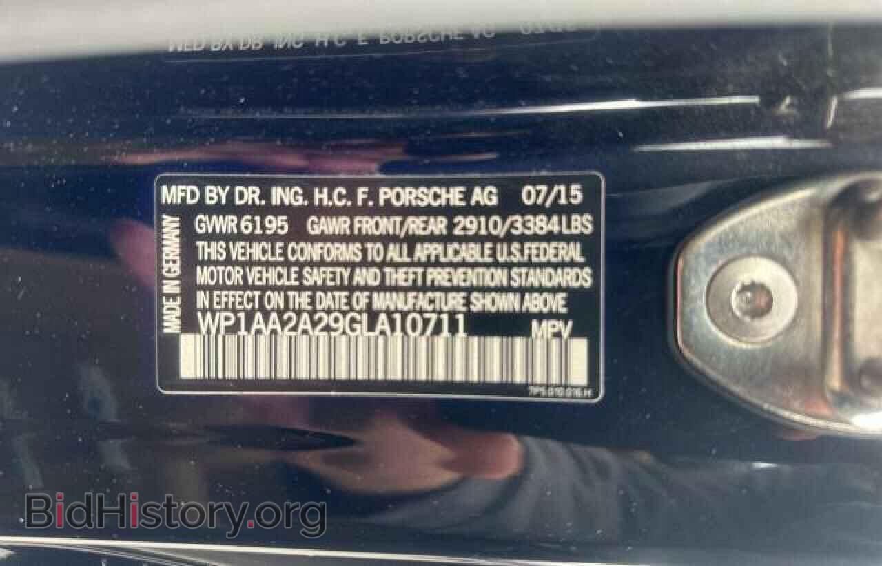 2016 PORSCHE CAYENNE - VIN: WP1AA2A29GLA10711 - Фото 10