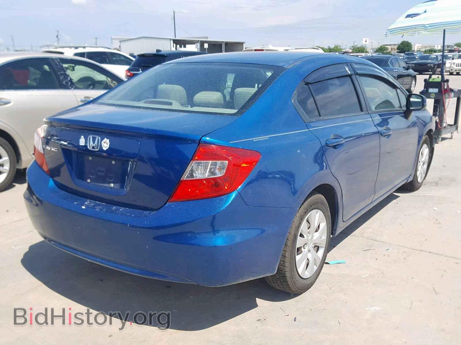 2012 HONDA CIVIC LX - VIN: 2HGFB2F55CH566045 - Фото 4
