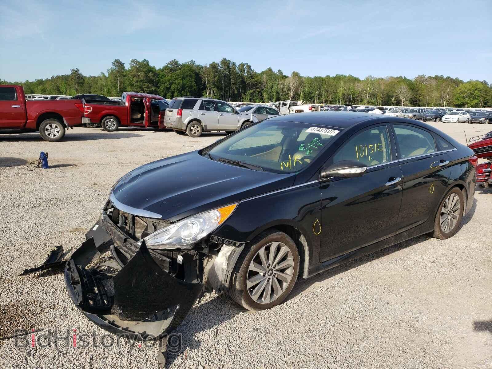 2014 HYUNDAI SONATA - VIN: 5NPEC4AC7EH830451 - Фото 2