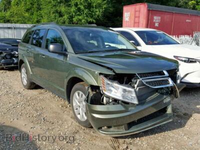 2017 Dodge JOURNEY SE, зеленый — VIN 3C4PDCAB3HT552532, Copart