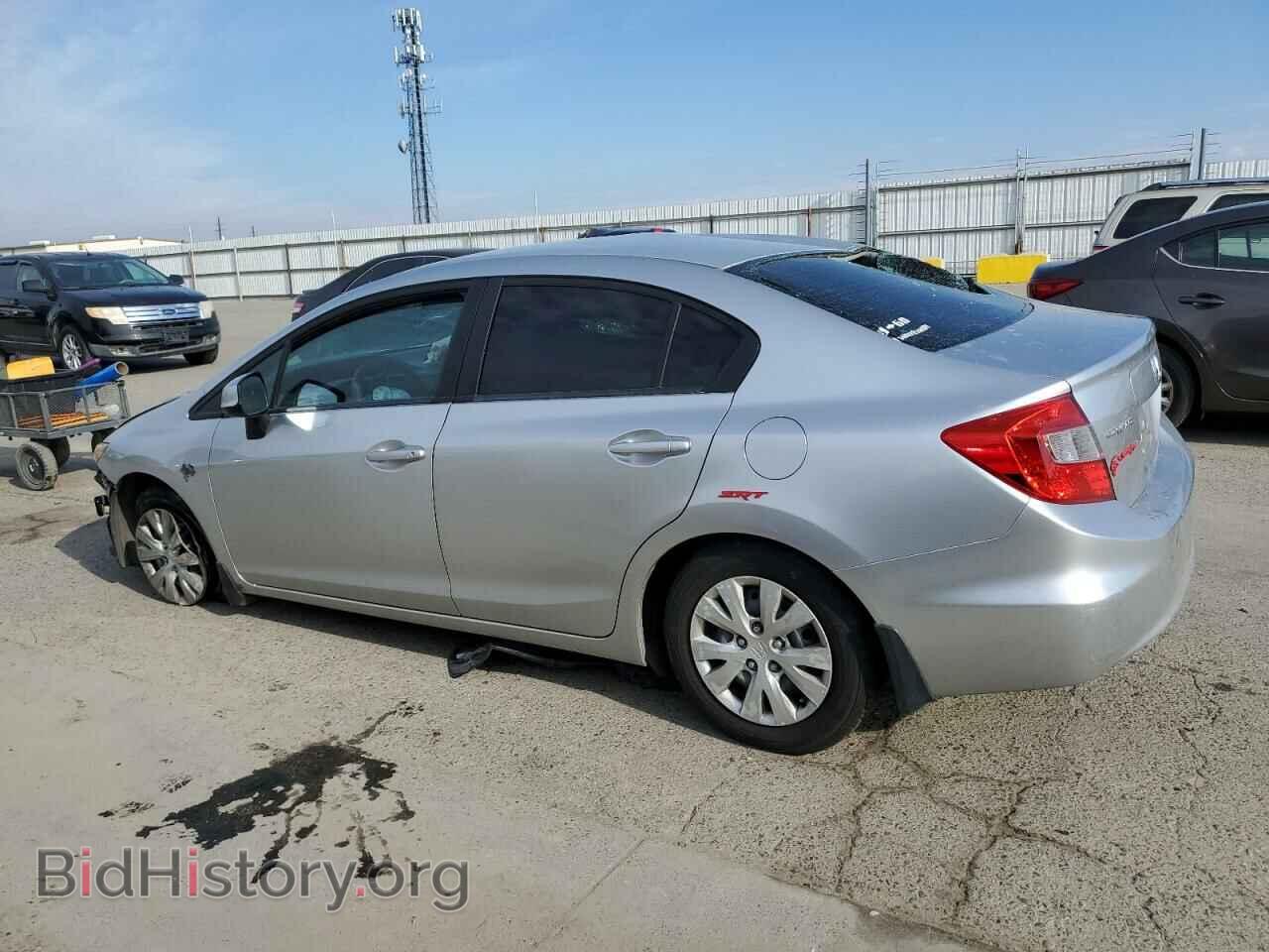 2012 HONDA CIVIC - VIN: 2HGFB2F51CH334042 - Фото 2