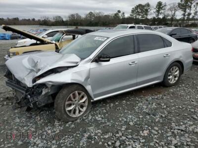 2014 Volkswagen PASSAT SE, серебристый — VIN 1VWBS7A34EC070768, Copart