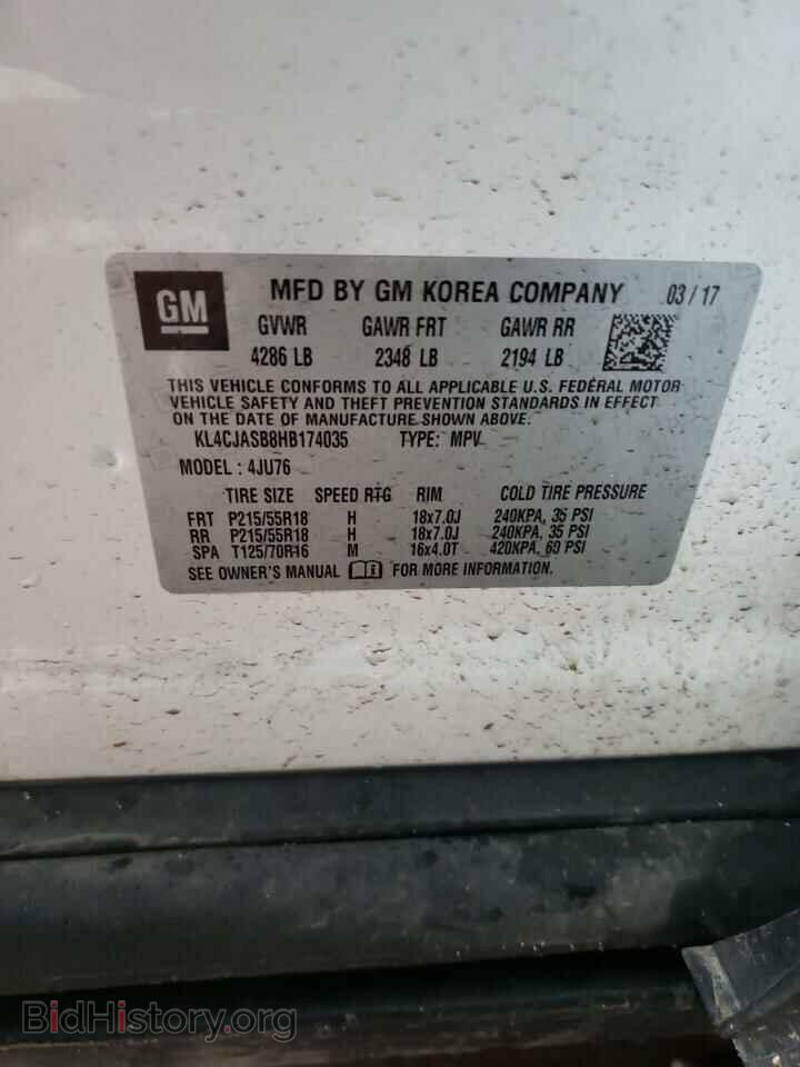 2017 BUICK ENCORE - VIN: KL4CJASB8HB174035 - Фото 10