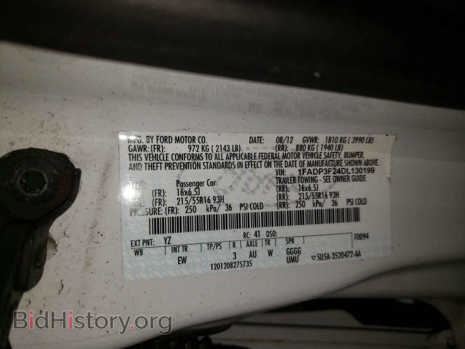 2013 FORD FOCUS - VIN: 1FADP3F24DL130199 - Photo 10