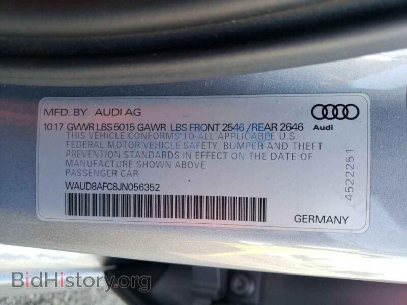 2018 Audi A6 (VIN WAUD8AFC8JN056352) — фото 12 из 12