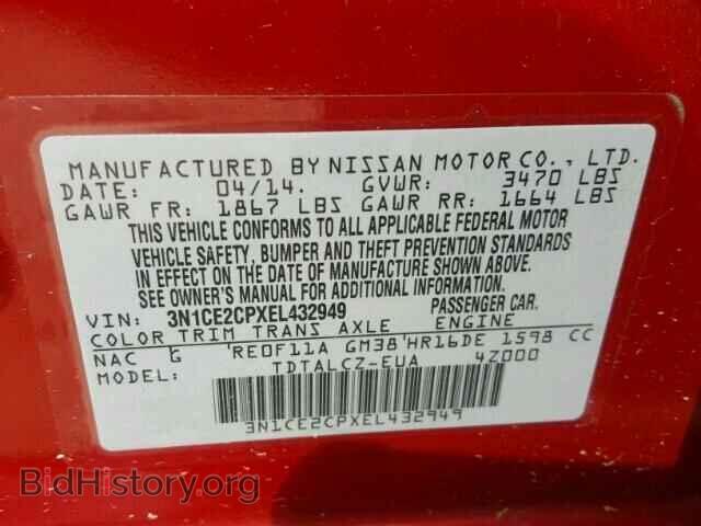 2014 NISSAN VERSA - VIN: 3N1CE2CPXEL432949 - Photo 10