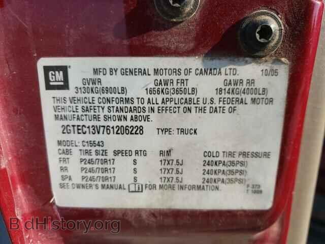 2006 GMC SIERRA - VIN: 2GTEC13V761206228 - Фото 10