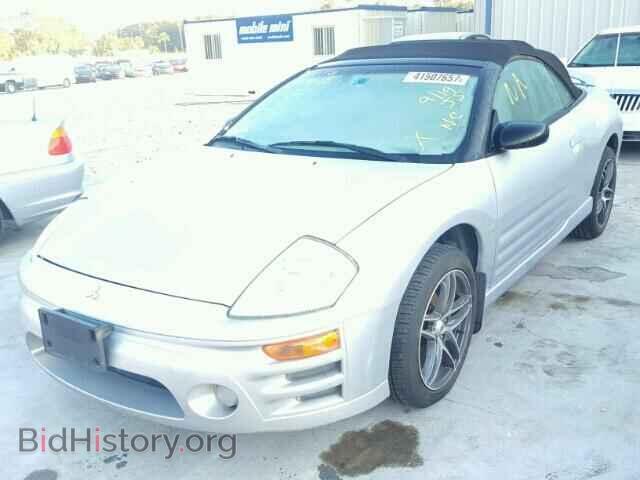 2003 MITSUBISHI ECLIPSE - VIN: 4A3AE75H13E043151 - Фото 2