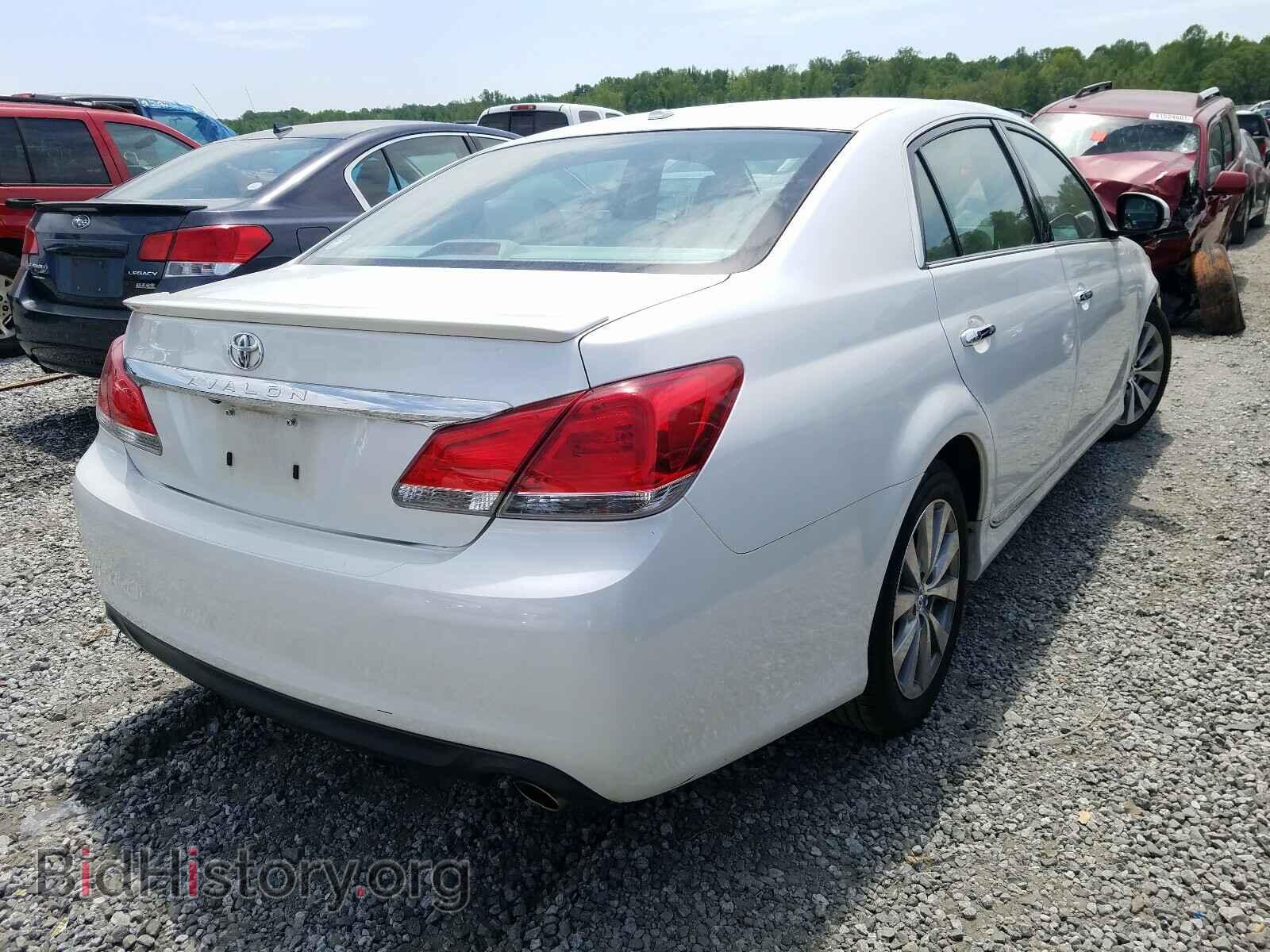 2012 TOYOTA AVALON - VIN: 4T1BK3DB3CU463453 - Фото 4