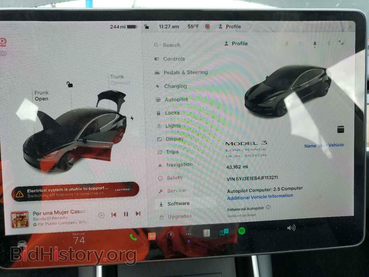 2018 TESLA MODEL 3 - VIN: 5YJ3E1EB4JF113211 - Фото 9